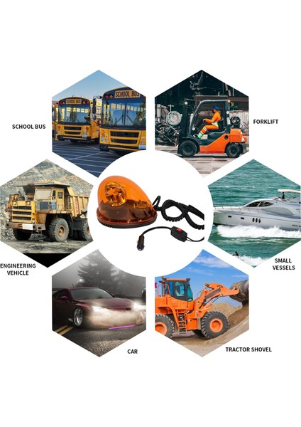 Sarı 12V Salyangoz Tipi Dönen Araç Alarm Lights Upan Uyarı Işık Tavan Işık Flaşı Işık Otomobiller Için Evrensel (Yurt Dışından)