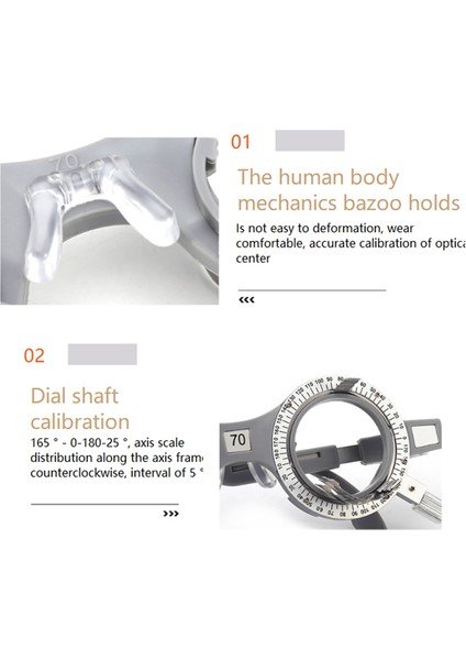 Optik Deneme Lens Çerçeveleri 70MM Gözlük Oftalmik Deneme Lensi (Yurt Dışından) indirimleri