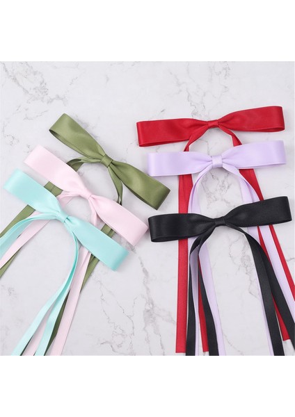 Kadınlar Için 12 Adet Saç Fiyonkları, Uzun Kuyruklu Saç Kurdelesi Saç Fiyonkları (Yurt Dışından) modelleri