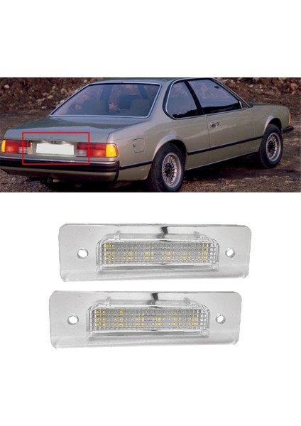 E30 E12 E28 E24 E23 E26 Için Araç Arka LED Plaka Lambası (Yurt Dışından)