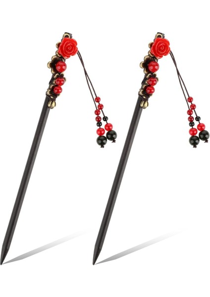 2 Paket Çin Saç Çubukları Çin Saç Tokaları Saç (Yurt Dışından)