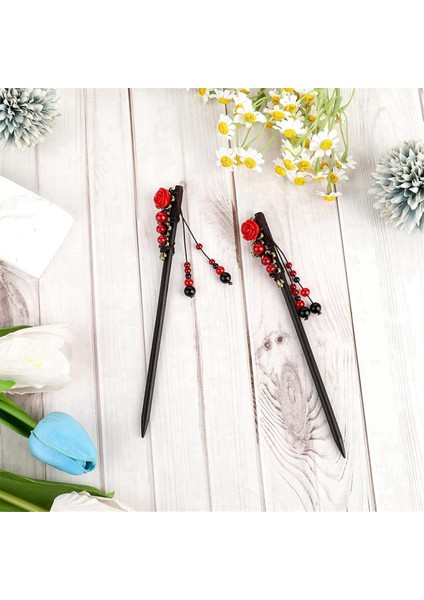 2 Paket Çin Saç Çubukları Çin Saç Tokaları Saç (Yurt Dışından)