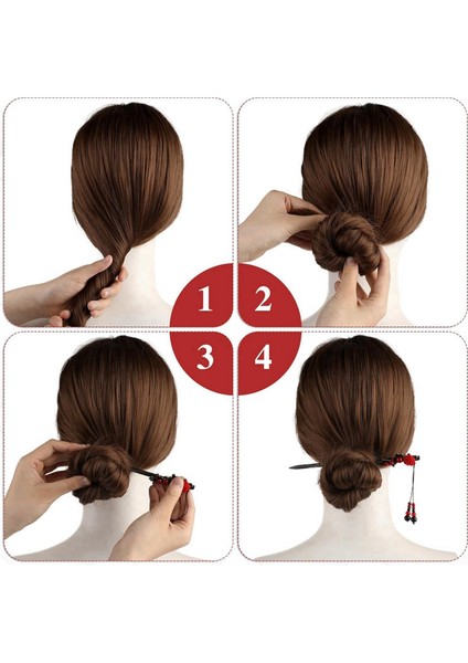 2 Paket Çin Saç Çubukları Çin Saç Tokaları Saç (Yurt Dışından)