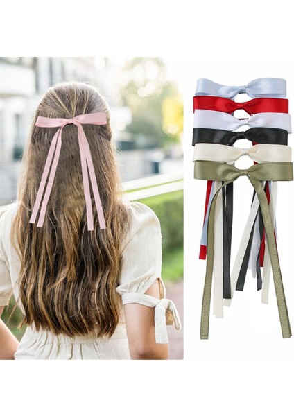 Kadınlar Için 10 Adet Saç Fiyonkları, Uzun Kuyruklu Fiyonklu Saç Tokaları (Yurt Dışından) indirimleri