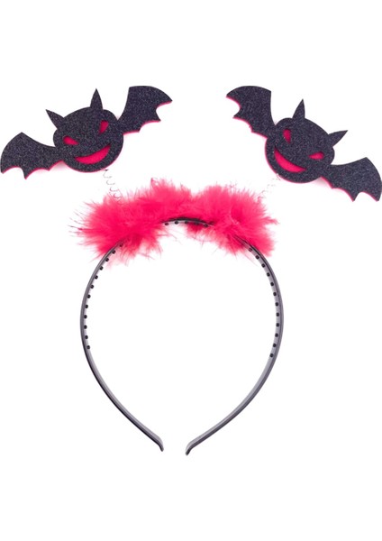 Cadılar Bayramı Yarasa Kafa Bandı Ölüler Günü Payetli Saç Bandı Siyah (Yurt Dışından)