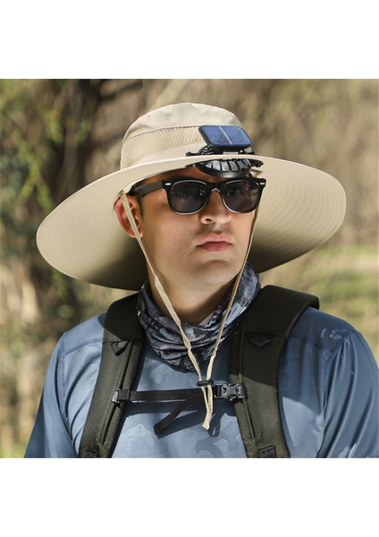 Güneş Fanlı Açık Hava Geniş Kenarlı Güneş Şapkası, Güneş Fanlı Şapka Siyah (Yurt Dışından) fırsatları