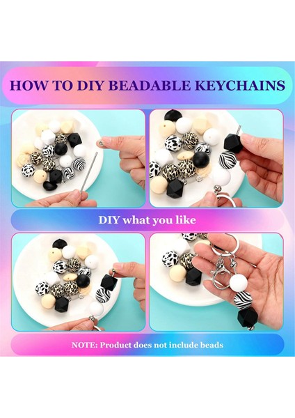 20 Adet Boncuklu Anahtarlık Çubukları Metal Boncuklu Boş Anahtarlıklar (Yurt Dışından) modelleri