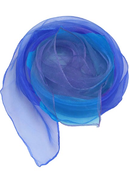 Safir Mavi Degrade Renk Küçük Eşarp, Dans Performansı (Yurt Dışından)