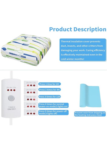 Reçine Isıtma Pedi Reçine Kurutma Makinesi Isıtma Pedi Kapaklı ve Kapaklı Abd Fişi (Yurt Dışından) indirimleri