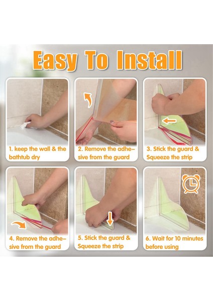 Duş Su Sıçrama Koruyucuköşe Su Koruyucu 2 Adet (Yurt Dışından) fırsatları