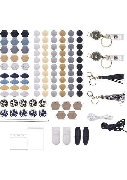 Anahtarlık Yapımı Için 112 Adet Silikon Boncuk (Yurt Dışından)