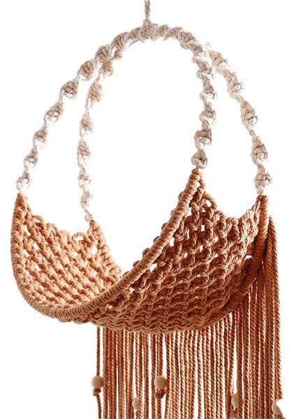 Makrome Duvar Dekoru Tutucu, Boho Asılı Dokuma Sanat Rafı (Yurt Dışından) modelleri