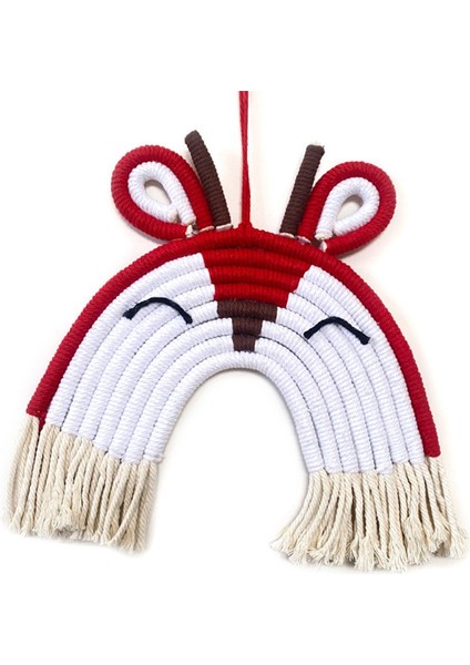 Gökkuşağı Duvar Askısı Makrome Dokuma Gökkuşağı Duvar Askısı El Dokuması,c (Yurt Dışından)