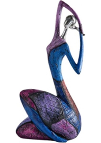 Iskandinav Tarzı Soyut Ev Dekorasyonu Figür Heykel Oturma Odası D (Yurt Dışından)