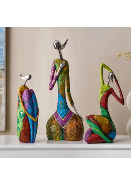 Iskandinav Tarzı Soyut Ev Dekorasyonu Figür Heykel Oturma Odası D (Yurt Dışından) modelleri