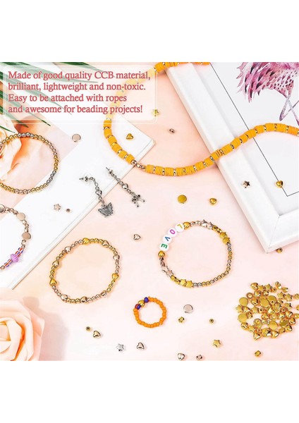 1920PC Spacer Boncuk Seti Takı Yapımı Için Çeşitli Yuvarlak (Yurt Dışından) indirimleri