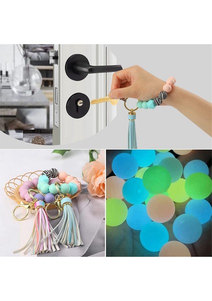Anahtarlık Yapım Seti Için Silikon Boncuklar 15MM Silikon Boncuklar Toplu (Yurt Dışından) modelleri