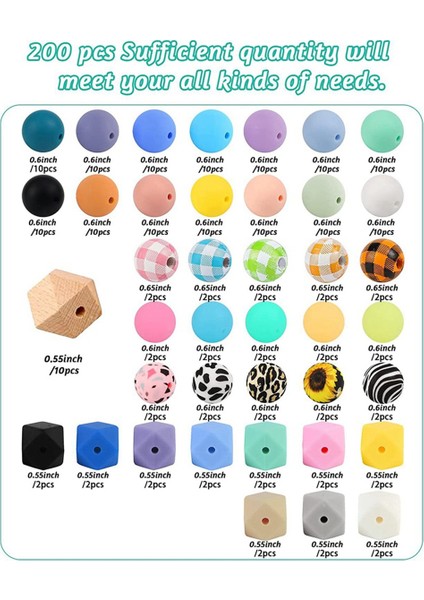 Anahtarlık Yapım Seti Için Silikon Boncuklar 15MM Silikon Boncuklar Toplu (Yurt Dışından) fırsatları