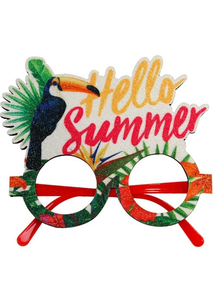 Hawaii Gözlükleri Tropikal Temalı Süslemeler Gözlük Çerçevesi,j (Yurt Dışından)