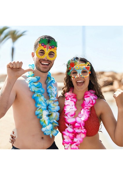 Hawaii Gözlükleri Tropikal Temalı Süslemeler Gözlük Çerçevesi,j (Yurt Dışından) indirimleri