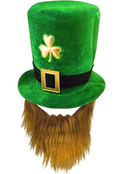 Erkek . Patrick Günü Yeşil Yonca Leprechaun Şapkası (Yurt Dışından)
