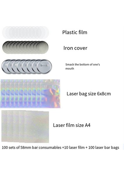 Yeni Bajituo Pres Kalıbı 58MM Boş Düğme Rozeti Düğme Yapımı Için (Yurt Dışından) modelleri