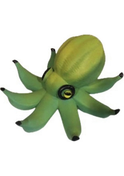 Ahtapot Heykeli Komik Muz Ahtapot Heykeli Dekoratif Sevimli Yeşil (Yurt Dışından)