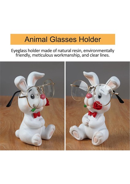 Hayvan Gözlük Tutucu Reçine El Sanatları Masaüstü Sevimli Hayvan Gözlük Tutucu (Yurt Dışından) fırsatları
