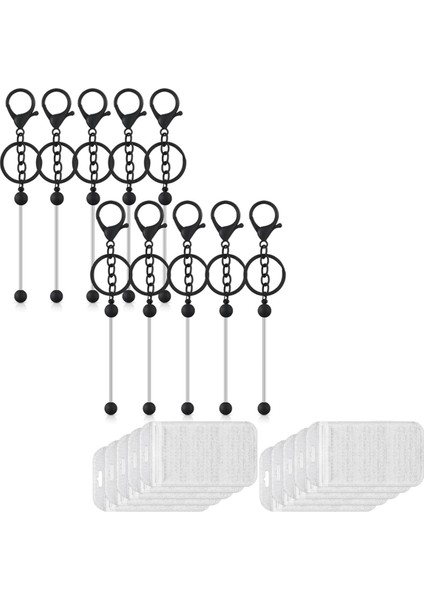 20 Adet Boncuklu Anahtarlık Çubukları Boncuklar Için Kendin Yap Anahtarlık Çubukları (Yurt Dışından)