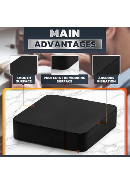 Takı Yapımı Için Kauçuk Tezgah Bloğu - 4ın x 4ın (Yurt Dışından)