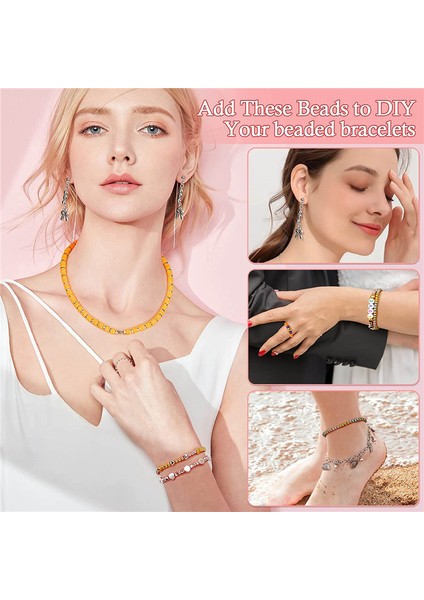 Spacer Boncuk Seti Çeşitli Bilezik Boncukları Yuvarlak Boncuklar (Yurt Dışından) fırsatları
