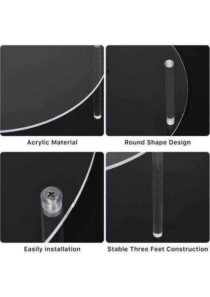 3 Paket Şeffaf Akrilik Kek Standları Kek Standı Kek Tutucu (Yurt Dışından) fırsatları