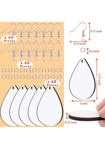 180 Adet Sublimasyon Küpe Boşluğu (Yurt Dışından) fırsatları