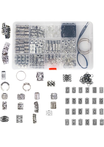 180 Parça Karışık Dreadlock Boncuk (Yurt Dışından)