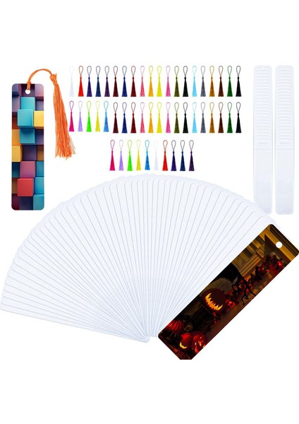 50 Set Süblimasyon Boş Ayraçlar Kendin Yap Boş Alüminyum Metal Ayraçlar (Yurt Dışından)