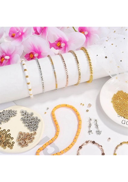 3820 Parça Altın Boncuklar Takı Yapımı Için Çeşitli Bilezik Boncukları (Yurt Dışından) modelleri