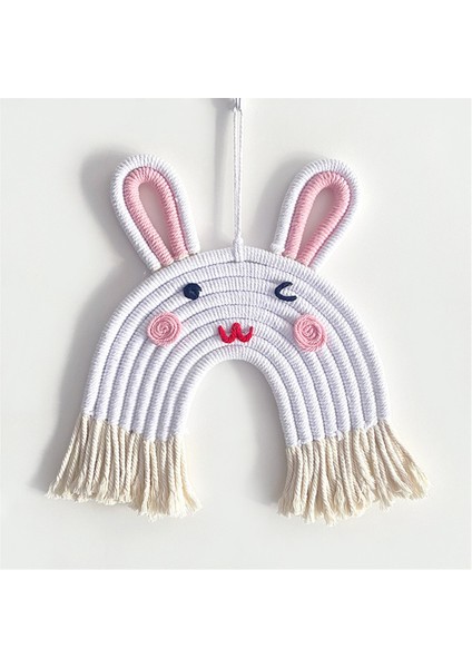 Gökkuşağı Duvar Askısı Makrome Dokuma Gökkuşağı Duvar Askısı El Dokuması, D (Yurt Dışından) modelleri