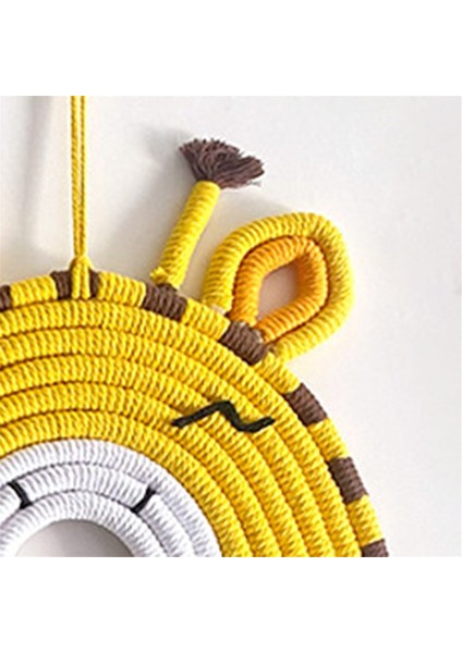 Gökkuşağı Duvar Askısı Makrome Dokuma Gökkuşağı Duvar Askısı El Dokuması, D (Yurt Dışından) indirimleri