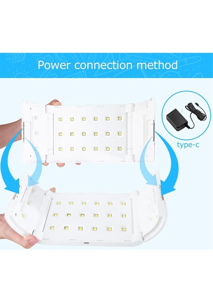 Uv Reçine Lamba 48 LED Boncuklu Ayarlanabilir Zaman Ayarlı Ab Fişi (Yurt Dışından)