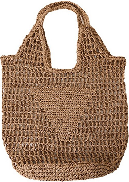 Boş El Dokuma Basit Yumuşak El Çantası Büyük Günlük Tote Saklama Çantası E (Yurt Dışından)