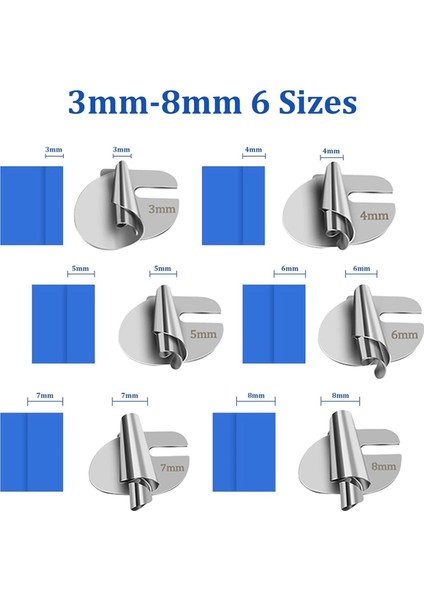 Dikiş Rulo Kenar Ayağı 6 Adet 3-8mm Genişliğinde Rulo Basınç Ayağı (Yurt Dışından) modelleri