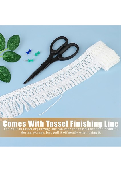 10 Yard 2.3 Inç Genişliğinde Püskül Saçak Süsleme Dikiş Saçak Süsleme (Yurt Dışından) modelleri