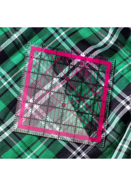 6 Parça Akrilik Kapitone Cetvelleri Kare Kumaş Kesme Cetveli (Yurt Dışından) indirimleri