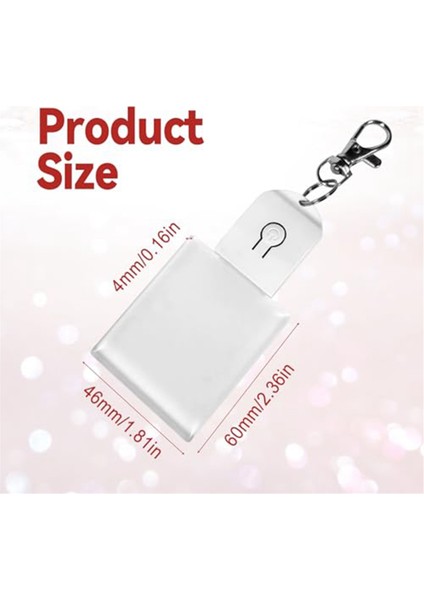 Fotoğraf Anahtarlıkları Için LED Aydınlatmalı Anahtarlık Boşlukları Dikdörtgen (Yurt Dışından) fırsatları