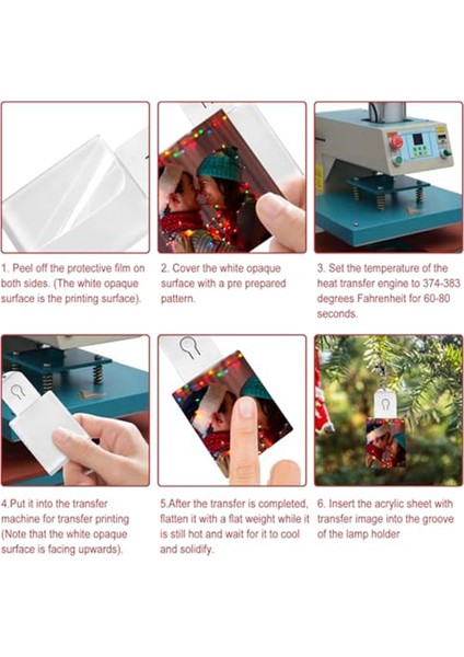 Fotoğraf Anahtarlıkları Için LED Aydınlatmalı Anahtarlık Boşlukları Dikdörtgen (Yurt Dışından) indirimleri