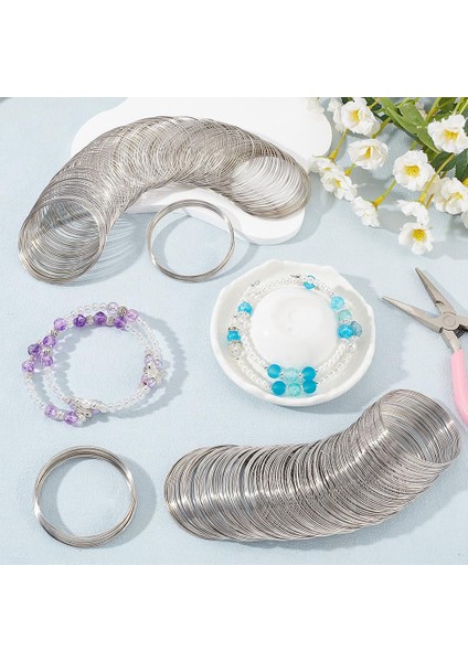 400 Döngü Hafızalı Tel Manşet Bilezik Çelik Boncuk Telleri Bulguları (Yurt Dışından) fırsatları