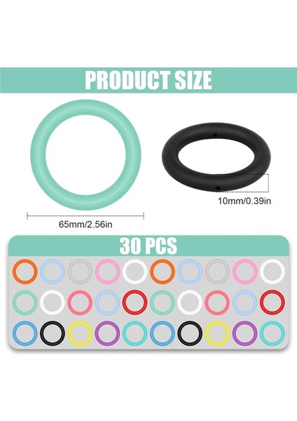 91 Adet Silikon Boncuklu Yüzük Yapımı Kiti Boncuklar Için Silikon O Halkaları (Yurt Dışından) fiyatları