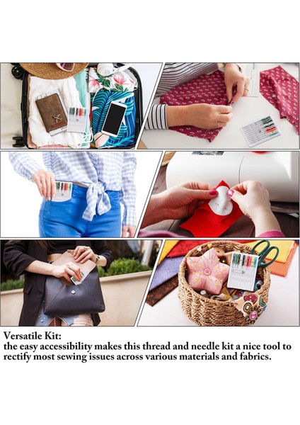 60 Kutu Hızlı Düzeltme Dikiş Seti Önceden Ipliklenmiş Iğne Seti (Yurt Dışından) modelleri