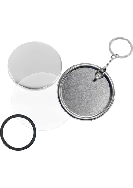 Düğme Yapımcısı Anahtarlık Malzemeleri 58MM2.25 Inç Pin Yapım Kiti (Yurt Dışından)