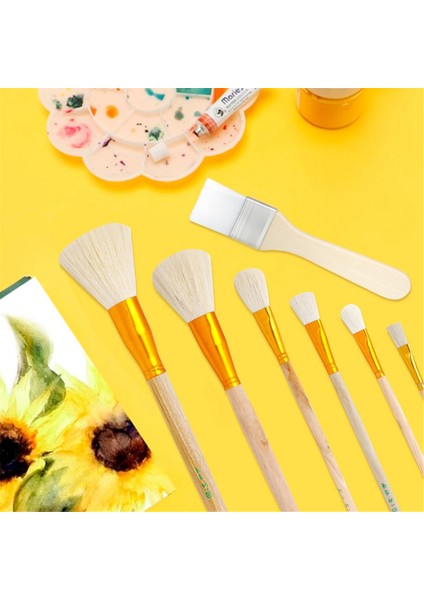 Akrilik Boyama Için Boya Fırçaları Paspas Fırçası Vücut Sanatı Yağlıboya Resim (Yurt Dışından) fırsatları